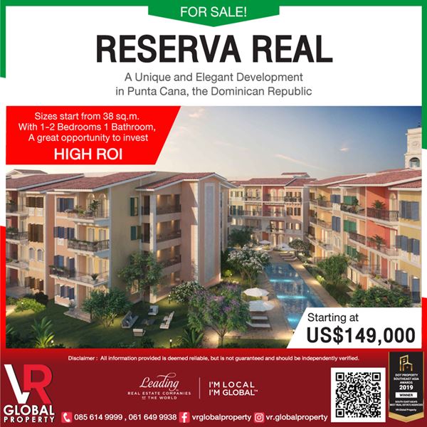 For Sale Reserva Real, a unique and elegant development in Punta Cana, the Dominican Republic